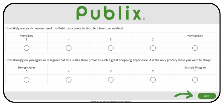 Share Publix Survey Feedback